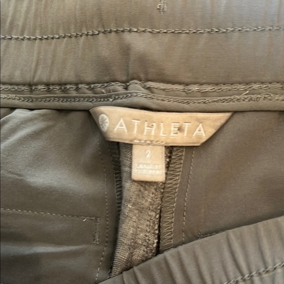 Athleta Linen Wide Leg Pants Sz. 2 - Picture 2 of 5